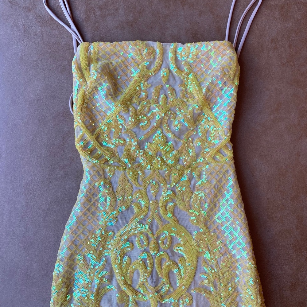 Lucy in the sky starstruck strappy mini dress!